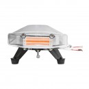 Rampa luminoasa girofar 12V cu 22 module lumina galbena si sonor integrat 1180x210x68mm Breckner Germany