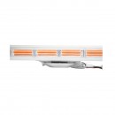 Rampa luminoasa girofar 12V cu 22 module lumina galbena si sonor integrat 1180x210x68mm Breckner Germany