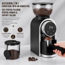 Rasnita electrica de cafea automata 150W, 220V, reglaj macinare 25 trepte, afisaj digital touch, capacitate 250g