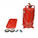 Recuperator de ulei 80L cu palnie si sistem de golire pneumatic