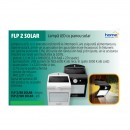 Reflector LED cu panou solar, cu senzor de miscare, Alb Home FLP 2/WH Solar, 1200 mAh