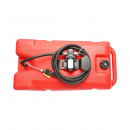 Rezervor motorina mobil 53L cu pompa transfer electrica 12V, 70W, baterie Li-ion, debit 6L/min, furtun 3m si pistol Breckner Germany