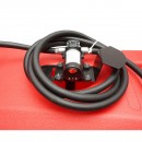Rezervor motorina mobil 53L cu pompa transfer electrica 12V, 70W, baterie Li-ion, debit 6L/min, furtun 3m si pistol Breckner Germany
