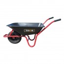 Roaba cuva plastic 80L cu roata pneumatica 400/8 si cadru metalic THOR