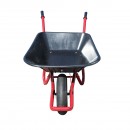Roaba cuva plastic 80L cu roata pneumatica 400/8 si cadru metalic THOR