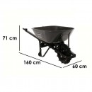 Roaba electrica Blackstone 150-M100, 500W, max 150 Kg, 100 l, 12Ah, 5V, 7 km/h, 1 x viteze