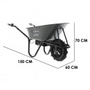 Roaba electrica Blackstone 150-M80, 500W, max 150 Kg, 80 l, 12Ah, 5V, 7 km/h, 1 x viteze