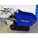 Roaba electrica cu senile Helios 320 D, Motor benzina 6.5 CP, max 320 kg, Basculabila, 6 viteze, 4.9 km/h