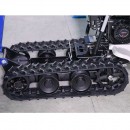 Roaba electrica cu senile Helios 320 D, Motor benzina 6.5 CP, max 320 kg, Basculabila, 6 viteze, 4.9 km/h