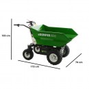 Roaba electrica GreenBay, 1 kW, 48 V, 20 Ah, viteza 5 km/h, capacitate 500 kg, basculabila hidraulic