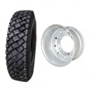 Roata completa autobasculanta 385/65R22.5 14PR, indice sarcina: 118/114