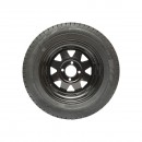 Roata cu janta 4 gauri pentru remorca (165/70R13)