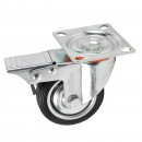 Roata pivotanta Detoolz, cauciuc 75x22mm CF G01