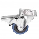 Roata pivotanta Detoolz, cauciuc+PP 50x17mm CF G01