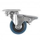 Roata pivotanta Detoolz, cauciuc+PP 50x17mm CF G01