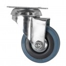 Roata pivotanta Detoolz, cauciuc+PP 50x17mm G01