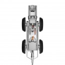 Robot inspectie tevi canalizare, Telecomanda, IP68, 120 m, 4x4, HD, 8 x Led, 3 viteze, Aluminiu, Tableta