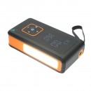 Robot pornire si compresor aer smart 80W 150 PSI, afisaj digital LED, baterie litiu 8000 mAh, baterie externa, lanterna LED, port USB/USB-C, accesorii incluse