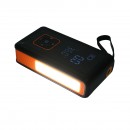 Robot pornire si compresor aer smart 80W 150 PSI, afisaj digital LED, baterie litiu 8000 mAh, baterie externa, lanterna LED, port USB/USB-C, accesorii incluse