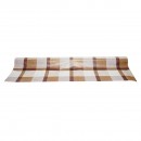 Rola fata de masa decorativa PVC 1.37x20m, grosime 0.18mm, textil 45 g/mp, model carouri Breckner Germany