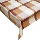 Rola fata de masa decorativa PVC 1.37x20m, grosime 0.18mm, textil 45 g/mp, model carouri Breckner Germany