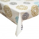 Rola fata de masa decorativa PVC 1.37x20m, grosime 0.18mm, textil 45 g/mp, model cerc multicolor Breckner Germany