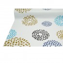 Rola fata de masa decorativa PVC 1.37x20m, grosime 0.18mm, textil 45 g/mp, model cerc multicolor Breckner Germany