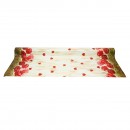 Rola fata de masa decorativa PVC 1.37x20m, grosime 0.18mm, textil 45 g/mp, model floral maci Breckner Germany