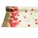 Rola fata de masa decorativa PVC 1.37x20m, grosime 0.18mm, textil 45 g/mp, model floral maci Breckner Germany