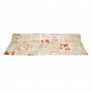 Rola fata de masa decorativa PVC 1.37x20m, grosime 0.18mm, textil 45 g/mp, model floral rustic Breckner Germany