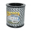 Rola fir alb-negru fi 6mm, 6x0.3mm SS inox, 1.95 Ohm/m 200m gard electric Breckner Germany