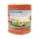 Rola fir galben-rosu fi 2mm insertie metalica 6x0.15mm SS, rezistenta 8 Ohm/m, 1000m gard electric Mezofarm