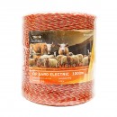 Rola fir galben-rosu fi 2mm insertie metalica 6x0.15mm SS, rezistenta 8 Ohm/m, 1000m gard electric Thor