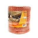 Rola fir galben-rosu fi 2mm insertie metalica 6x0.15mm SS, rezistenta 8 Ohm/m, 1000m gard electric Thor