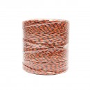 Rola fir portocaliu-negru fi 3.5mm 6x0.25mm SS, 0.9 Ohm/m, 500m gard electric Breckner Germany