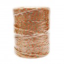Rola fir portocaliu-verde fi 3mm insertie metalica 3x0.2mm SS+2x0.25mm, rezistenta 0.2 Ohm/m, 500m gard electric Thor