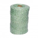 Rola fir verde-alb fi 3mm 6x0.3mm SS 0.31 Ohm/m, 500m gard electric Breckner Germany