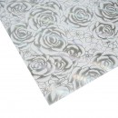 Rola folie protectie masa transparenta PVC siliconizat 0.8x20m, grosime 1.2mm, model trandafiri Breckner Germany