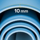 Saltea 200x115cm grosime 1cm albastru rebel active
