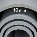 Saltea 200x115cm grosime 1cm gri rebel active