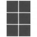 Saltea gimnastica puzzle 6 piese 60x60 cm rebel active