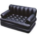 Saltea tip canapea, gonflabila, Bestway 75054, pentru 2 persoane, 188 x 152 x 64 cm, neagra
