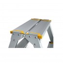 Scara aluminiu cu 2 fete Strend Pro Hobby 924, 2x4 Trepte, Aluminiu, 0.84m, 150Kg