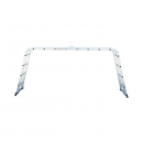 Scara aluminiu multifunctionala 4.7m, 4x4 trepte, pliabila cu balamale, sarcina maxima 150kg