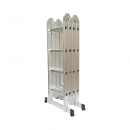 Scara aluminiu multifunctionala 4.7m, 4x4 trepte, pliabila cu balamale, sarcina maxima 150kg