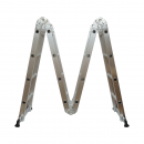 Scara aluminiu multifunctionala 4.7m, 4x4 trepte, pliabila cu balamale, sarcina maxima 150kg