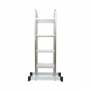 Scara aluminiu multifunctionala 4.7m, 4x4 trepte, pliabila cu balamale, sarcina maxima 150kg