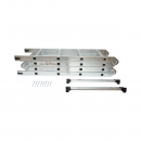 Scara aluminiu multifunctionala 5.7m, 4x5 trepte, pliabila cu balamale, sarcina maxima 150kg