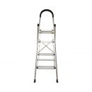 Scara aluminiu pliabila, 4 trepte antiderapante, inaltime 143cm, sarcina maxima 150Kg Crownman