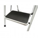 Scara metalica pliabila 3 trepte antiderapante late, 150kg, inaltime 127 cm